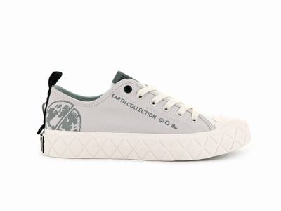 Zapatillas Palladium PALLA ACE ORGANIC METRO Mujer Blancas Gris | Costa Rica-68273